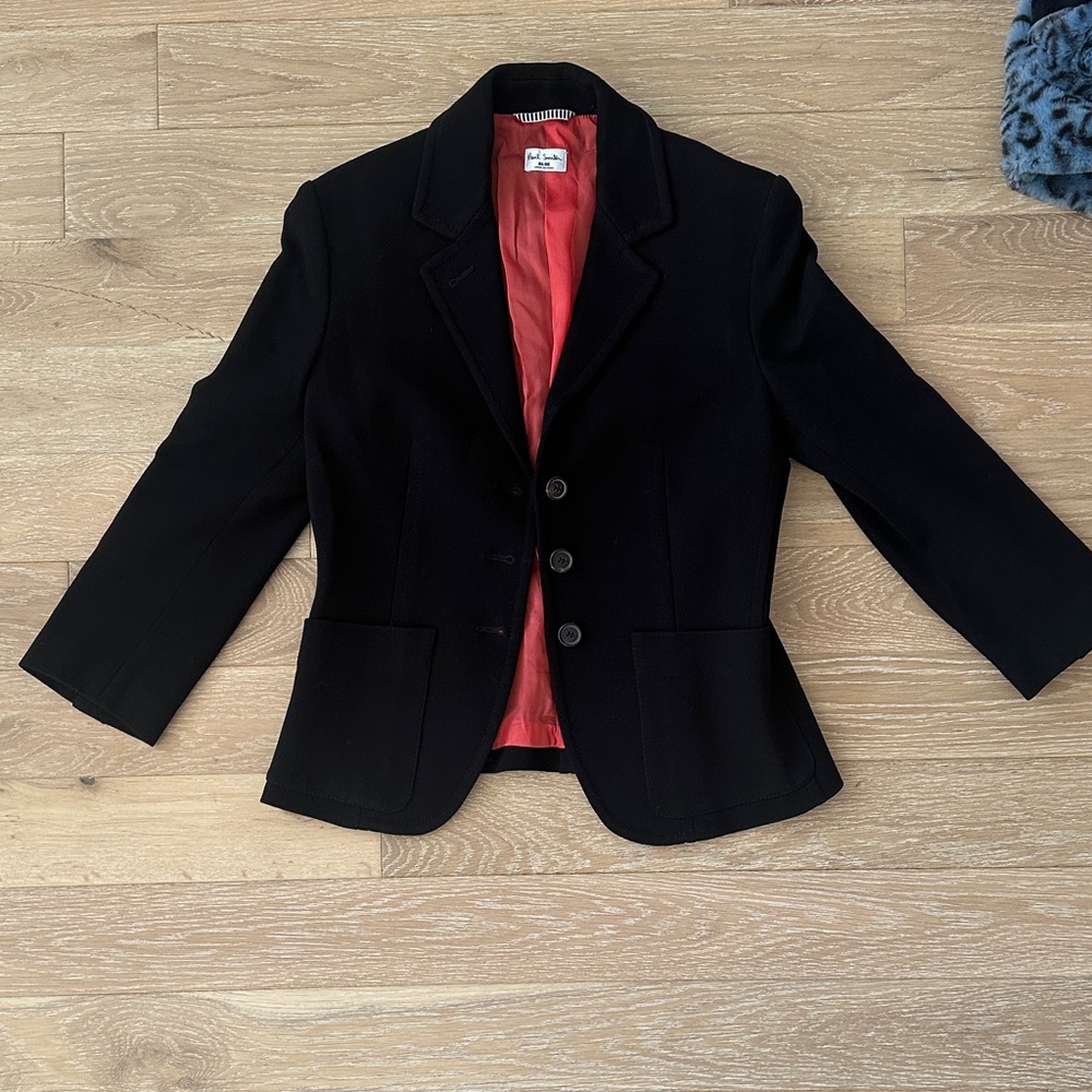 Paul Smith Black Blazer with Red Lining